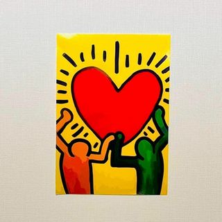 キースヘリング(KEITH HARING)の3/【キースヘリング】 ウォールポスター　アート　防水キャンバス　装飾　シンプル(絵画/タペストリー)