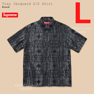 Supreme Tray Jacquard S/S Shirt シャツ L