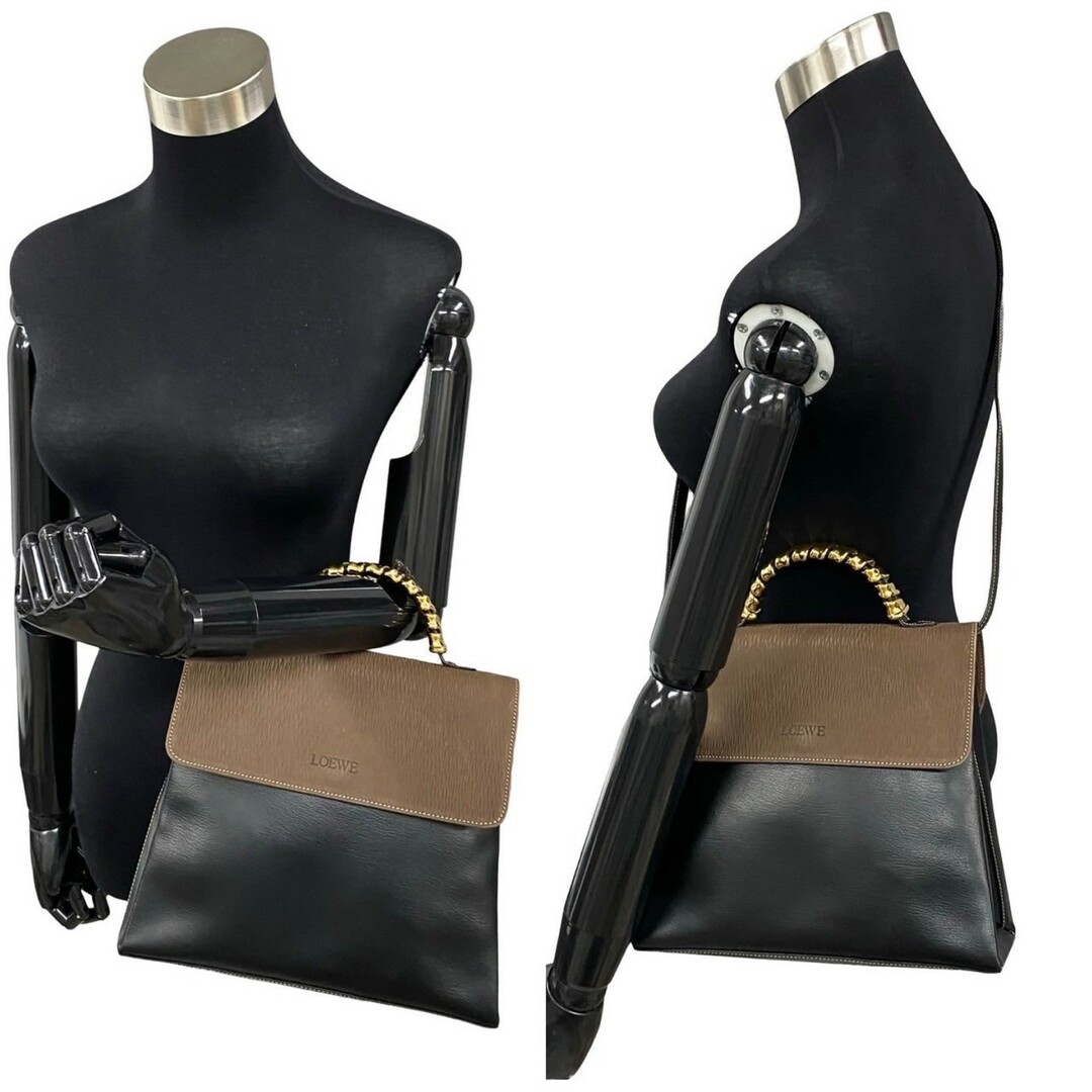 LOEWE - ほぼ未使用 LOEWE ロエベ ベラスケス ロゴ レザー 本革 2way LOEWE - ほぼ未使用 LOEWE ロエベ ベラスケス ロゴ レザー 本革 2way