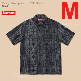 シュプリーム(Supreme)のSupreme Tray Jacquard S/S Shirt シャツ M(シャツ)