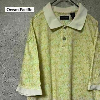 OCEAN PACIFIC - Ocean Pacific オーシャンパシフィック ポロシャツ 半袖 柄 L
