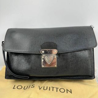 ルイヴィトン(LOUIS VUITTON)のルイヴィトン　ベライア　クラッチバッグ　セカンドバッグ　シルバー金具　黒　レザー(セカンドバッグ/クラッチバッグ)