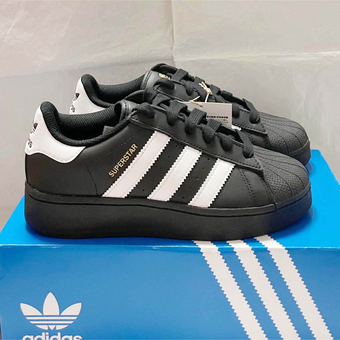 adidas(アディダス)のアディダス スーパースター xlg adidas superstar 厚底 黒 レディースの靴/シューズ(スニーカー)の商品写真