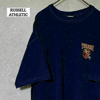 ラッセルアスレティック(Russell Athletic)のRUSSELL ATHLETIC ラッセル Tシャツ 半袖 刺繍 アメフト L(Tシャツ/カットソー(半袖/袖なし))