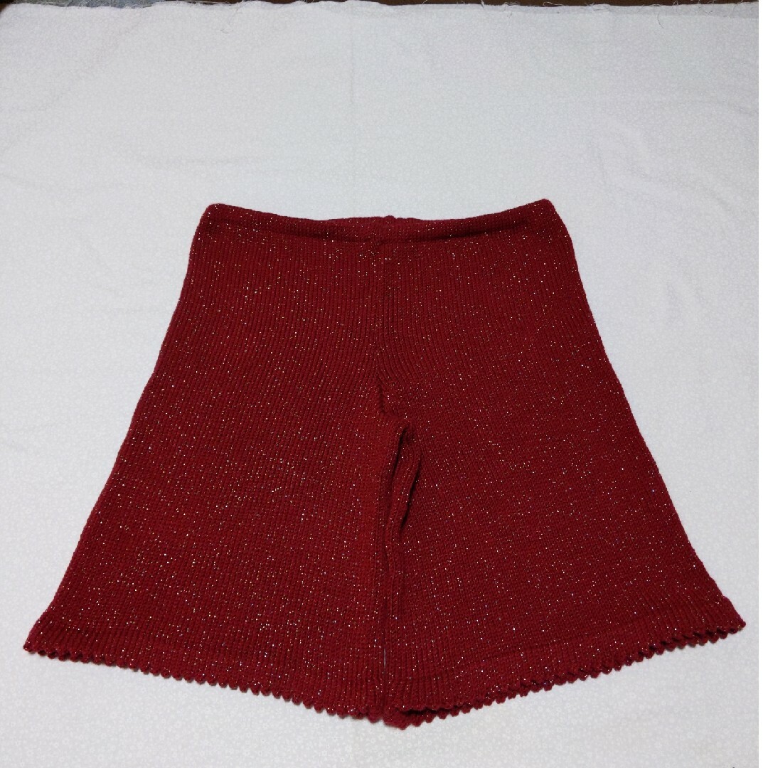 no.0042　毛糸のハーフパンツ　ハンドメイド　手編み ハンドメイドのファッション小物(その他)の商品写真