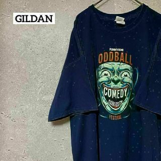 GILDAN ギルダン Tシャツ 半袖 バック プリント ODDBALL 2XL(Tシャツ/カットソー(半袖/袖なし))