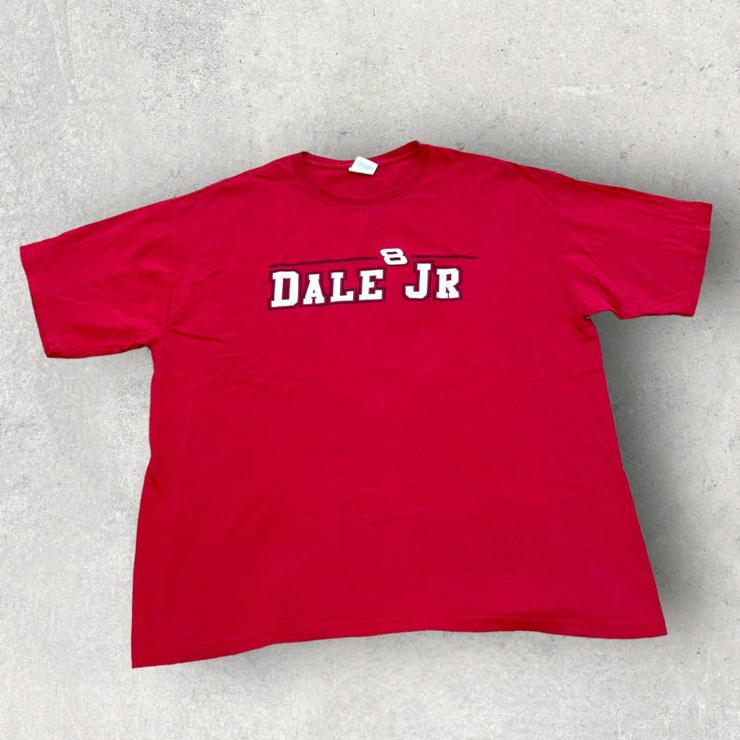 US古着 CHASE DALE JR 8 レーシング Tシャツ XL レッド 赤 メンズのトップス(Tシャツ/カットソー(半袖/袖なし))の商品写真