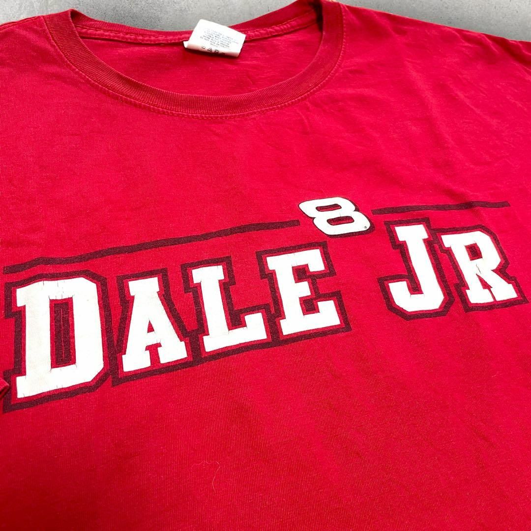 US古着 CHASE DALE JR 8 レーシング Tシャツ XL レッド 赤 メンズのトップス(Tシャツ/カットソー(半袖/袖なし))の商品写真