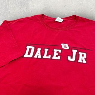 US古着 CHASE DALE JR 8 レーシング Tシャツ XL レッド 赤(Tシャツ/カットソー(半袖/袖なし))