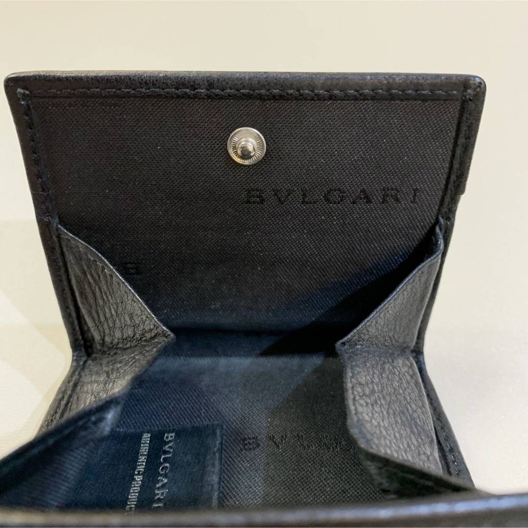 BVLGARI(ブルガリ)のBVLGARI ブルガリ コインケース レザー 黒 ブラック メンズのファッション小物(コインケース/小銭入れ)の商品写真