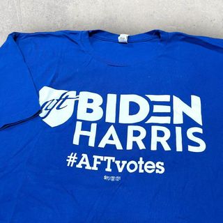 US古着 USA製 BIDEN HARRIS #AFTvotes Tシャツ 2X(Tシャツ/カットソー(半袖/袖なし))