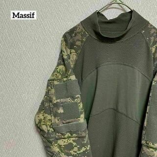 Massif U.S ARMY コンバットシャツ 長袖 アーミー 米軍 迷彩 M(Tシャツ/カットソー(七分/長袖))