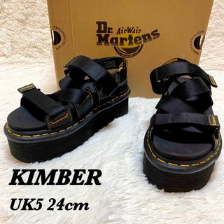 ドクターマーチン(Dr.Martens)のドクターマーチン KIMBER 厚底 サンダル 黒　UK5 24cm(サンダル)