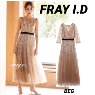 フレイアイディー(FRAY I.D)の[美品] FRAY I.D/チュールレースドレス(ロングワンピース/マキシワンピース)