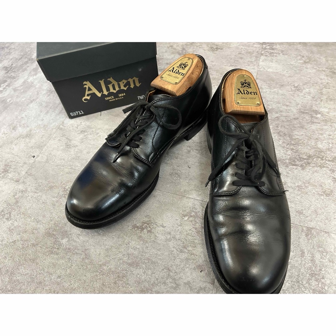 Alden オールデン プレーントゥ ミリタリーラスト8.5D ぼかし Alden オールデン プレーントゥ ミリタリーラスト8.5D ぼかし