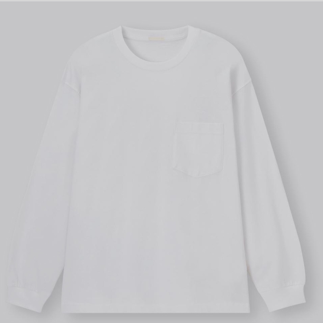 GU(ジーユー)のGU ヘビーウェイトクールネックT  長袖 メンズのトップス(Tシャツ/カットソー(七分/長袖))の商品写真