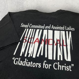 ヘインズ(Hanes)のUS古着 HANES ヘインズ SCANDAL Tシャツ XL ブラック 黒(Tシャツ/カットソー(半袖/袖なし))