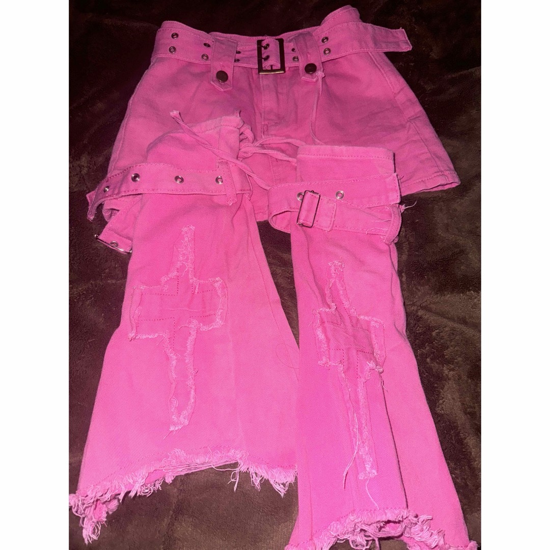 y2k  ARCANA ARCHIVE パンク レッグウォーマー スカート レディースのスカート(ミニスカート)の商品写真