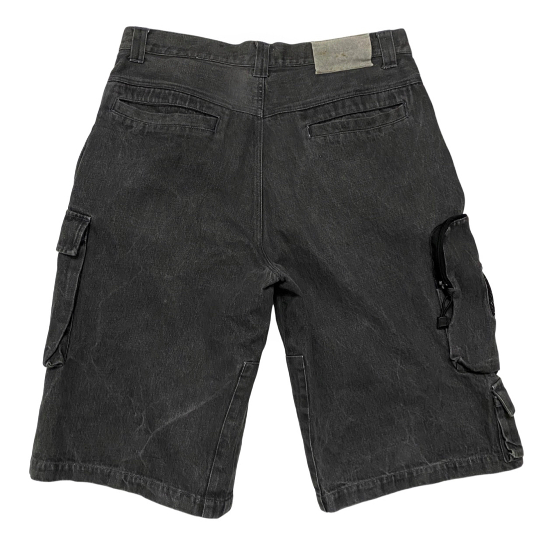 STAREX カーゴ ポケット デニム ハーフ パンツ ショーツ ボトムス 古着 メンズのパンツ(ワークパンツ/カーゴパンツ)の商品写真