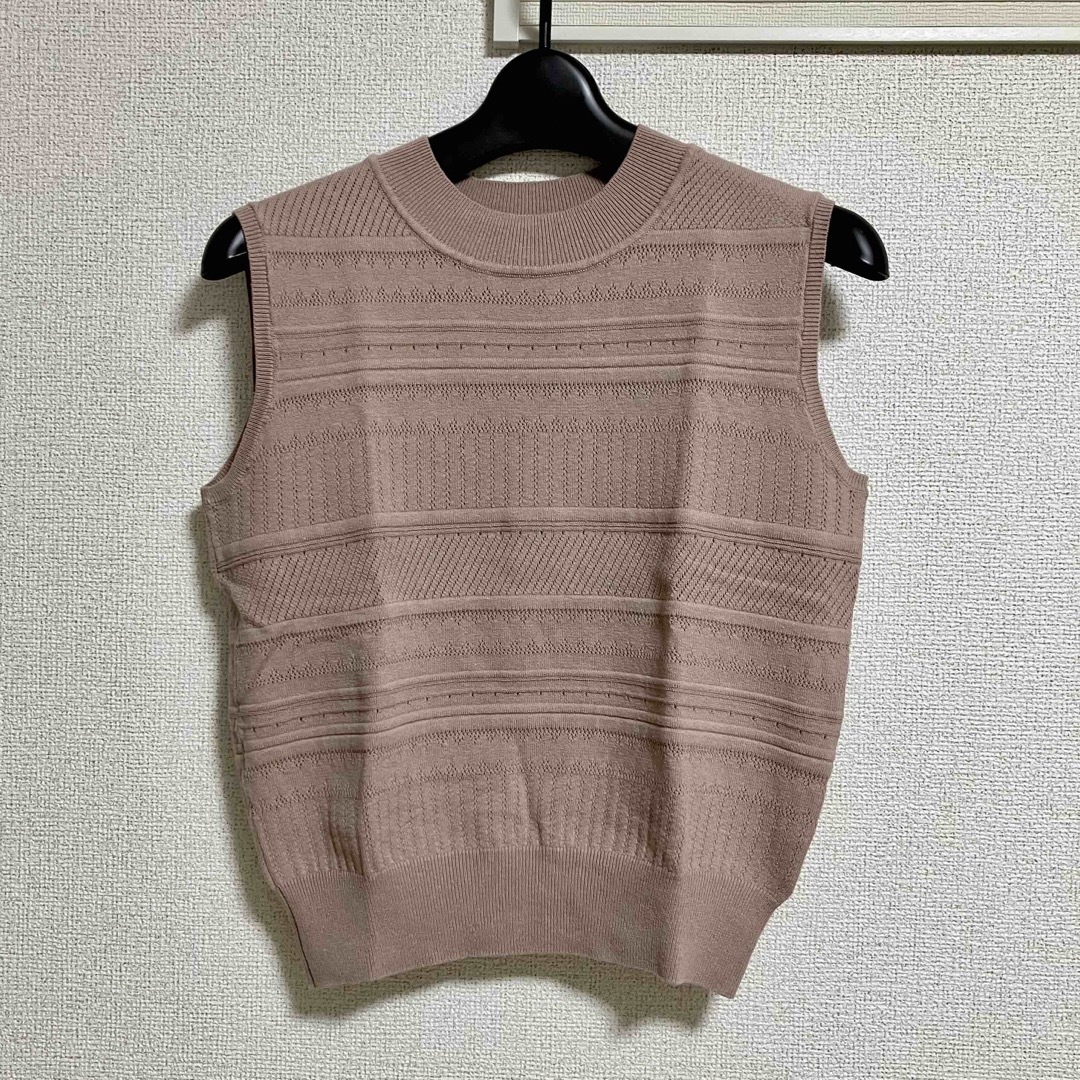 PROPORTION BODY DRESSING(プロポーションボディドレッシング)のproportion body dressing ノースリーブ ニット レディースのトップス(Tシャツ(半袖/袖なし))の商品写真