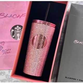 スターバックスコーヒー(Starbucks Coffee)のスターバックス　blackpink  ラインストーン　タンブラー　ショッパー付き(タンブラー)