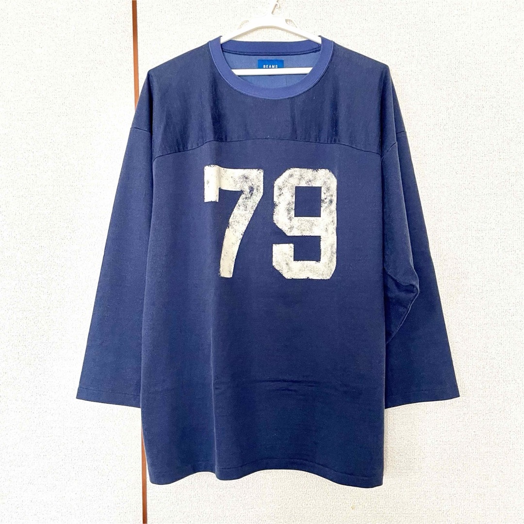 BEAMS(ビームス)のBEAMS ナンバリングビッグTシャツ フットボールシャツ ビームス メンズのトップス(Tシャツ/カットソー(七分/長袖))の商品写真