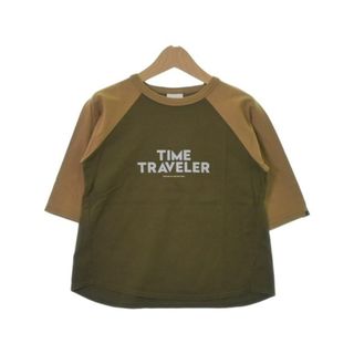 グルービーカラーズ(Groovy Colors)のGROOVY COLORS Tシャツ・カットソー 120 茶xカーキ 【古着】【中古】(Tシャツ/カットソー)