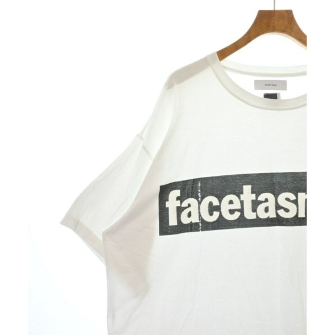 FACETASM(ファセッタズム)のFACETASM ファセッタズム Tシャツ・カットソー 5(L位) 白 【古着】【中古】 メンズのトップス(Tシャツ/カットソー(半袖/袖なし))の商品写真