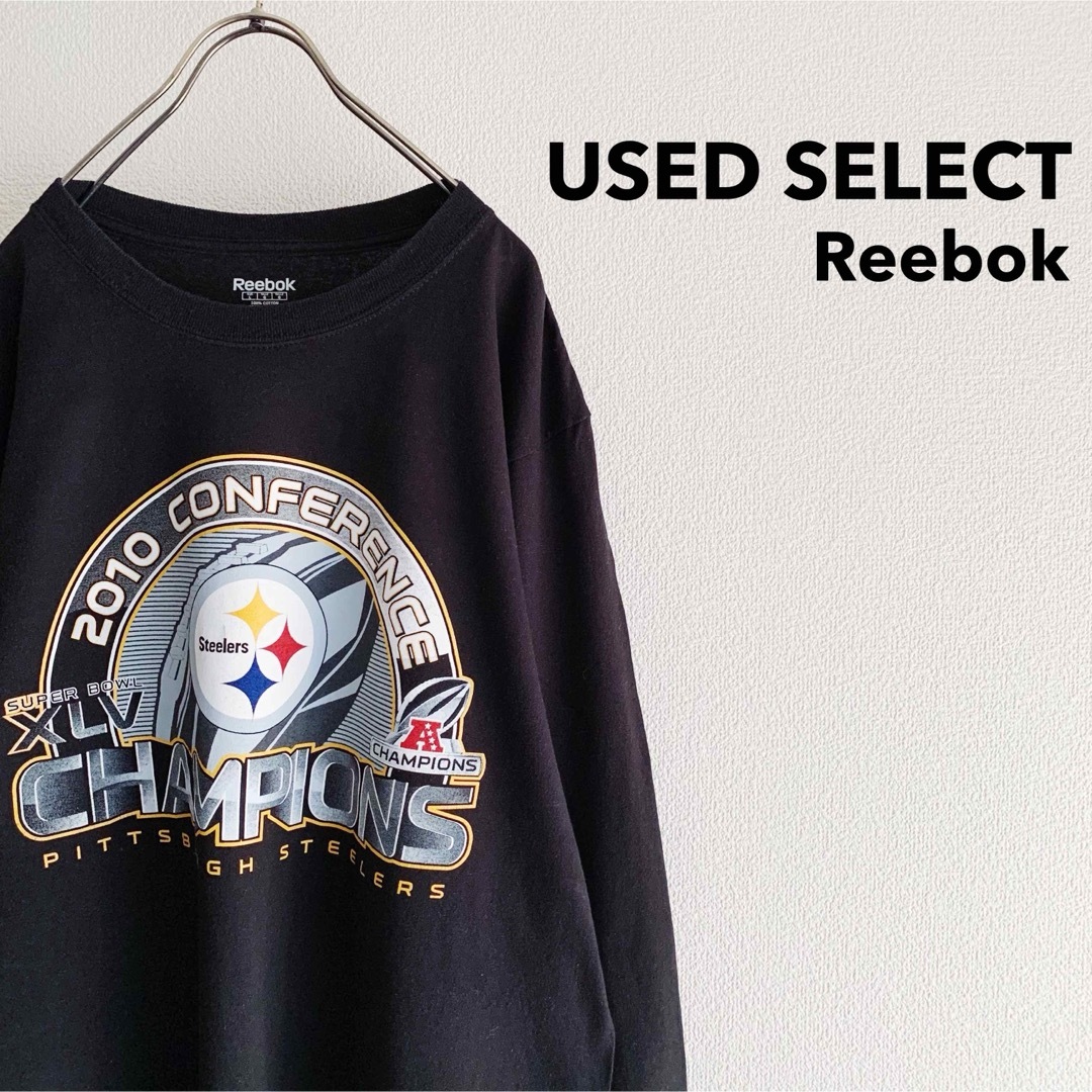 Reebok(リーボック)の古着 “Reebok” NFL Long Sleeve Shirt / 黒 メンズのトップス(Tシャツ/カットソー(七分/長袖))の商品写真