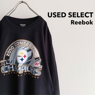リーボック(Reebok)の古着 “Reebok” NFL Long Sleeve Shirt / 黒(Tシャツ/カットソー(七分/長袖))
