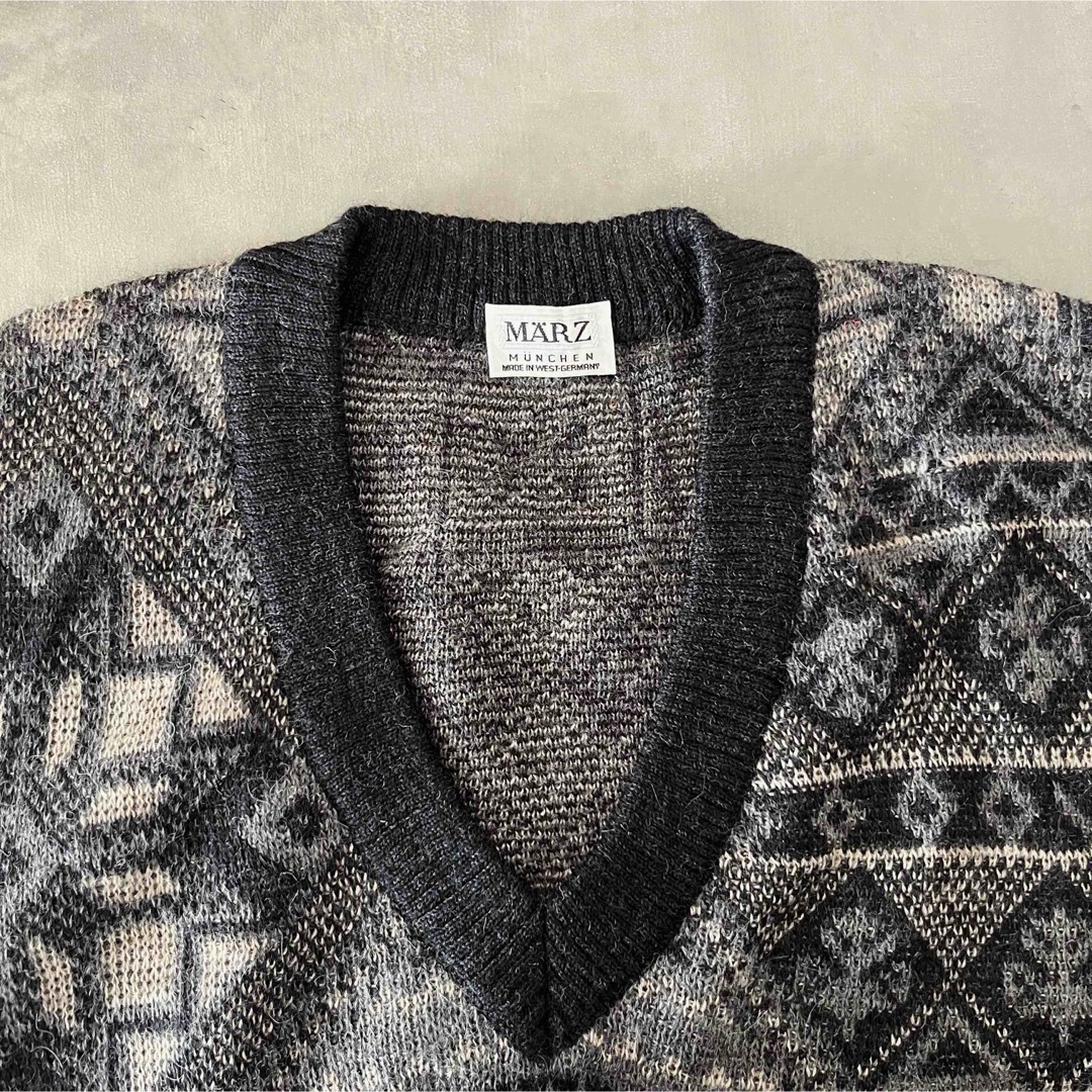 70’s ~ 80’s Vintage Knit Vest / 西ドイツ製 メンズのトップス(ベスト)の商品写真