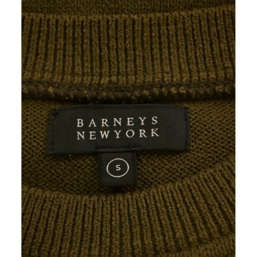 BARNEYS NEW YORK(バーニーズニューヨーク)のBARNEYS NEWYORK ニット・セーター S カーキ 【古着】【中古】 メンズのトップス(ニット/セーター)の商品写真