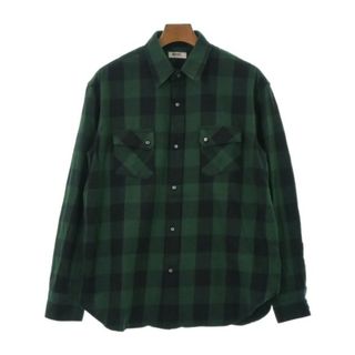 RHC Ron Herman カジュアルシャツ M 緑x黒(チェック) 【古着】【中古】(シャツ)