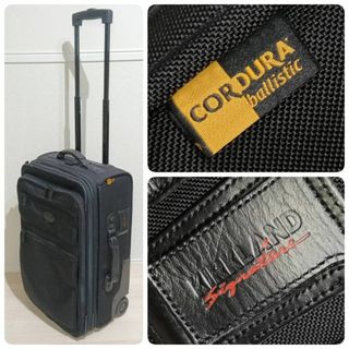 カークランド(KIRKLAND)の【美品】KIRKLAND CORDURA キャリーバッグ トラベル 旅行 黒(トラベルバッグ/スーツケース)