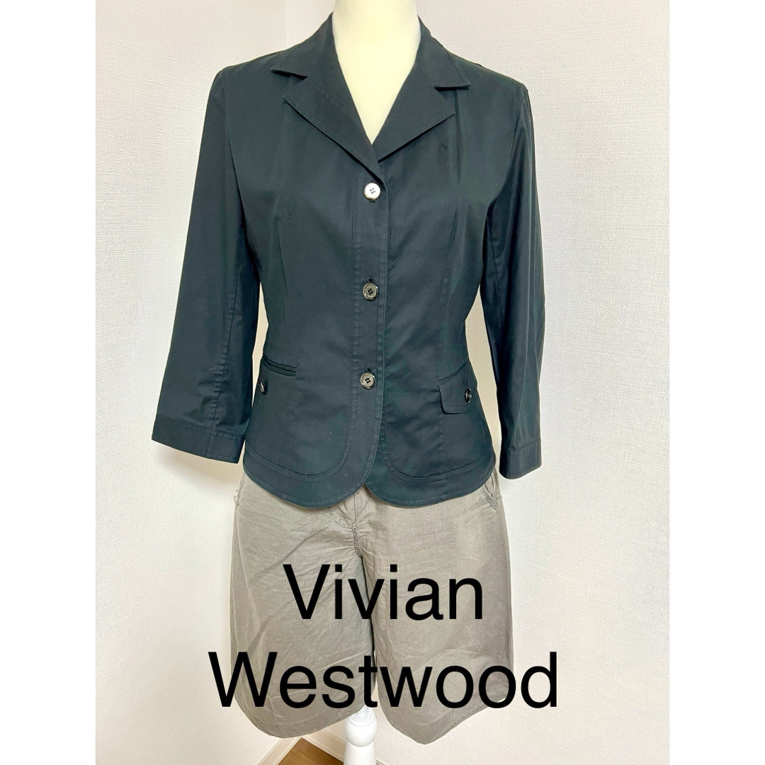Vivienne Westwood(ヴィヴィアンウエストウッド)のヴィヴィアンウエストウッド  麻混ハーフパンツ レディースのパンツ(ハーフパンツ)の商品写真