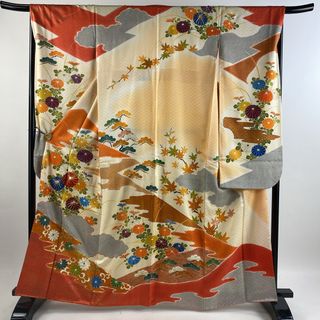 振袖 身丈163.5cm 裄丈67.5cm 正絹 秀品 【中古】(着物)