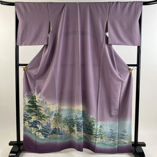 色留袖 身丈165.5cm 裄丈68.5cm 正絹 優品 【中古】(着物)