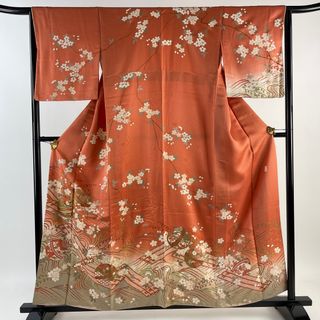 訪問着 身丈157.5cm 裄丈63.5cm 正絹 秀品 【中古】(着物)