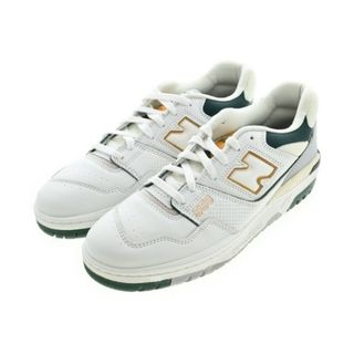 ニューバランス(New Balance)のNew Balance ニューバランス スニーカー 28cm 白x緑xマスタード 【古着】【中古】(スニーカー)