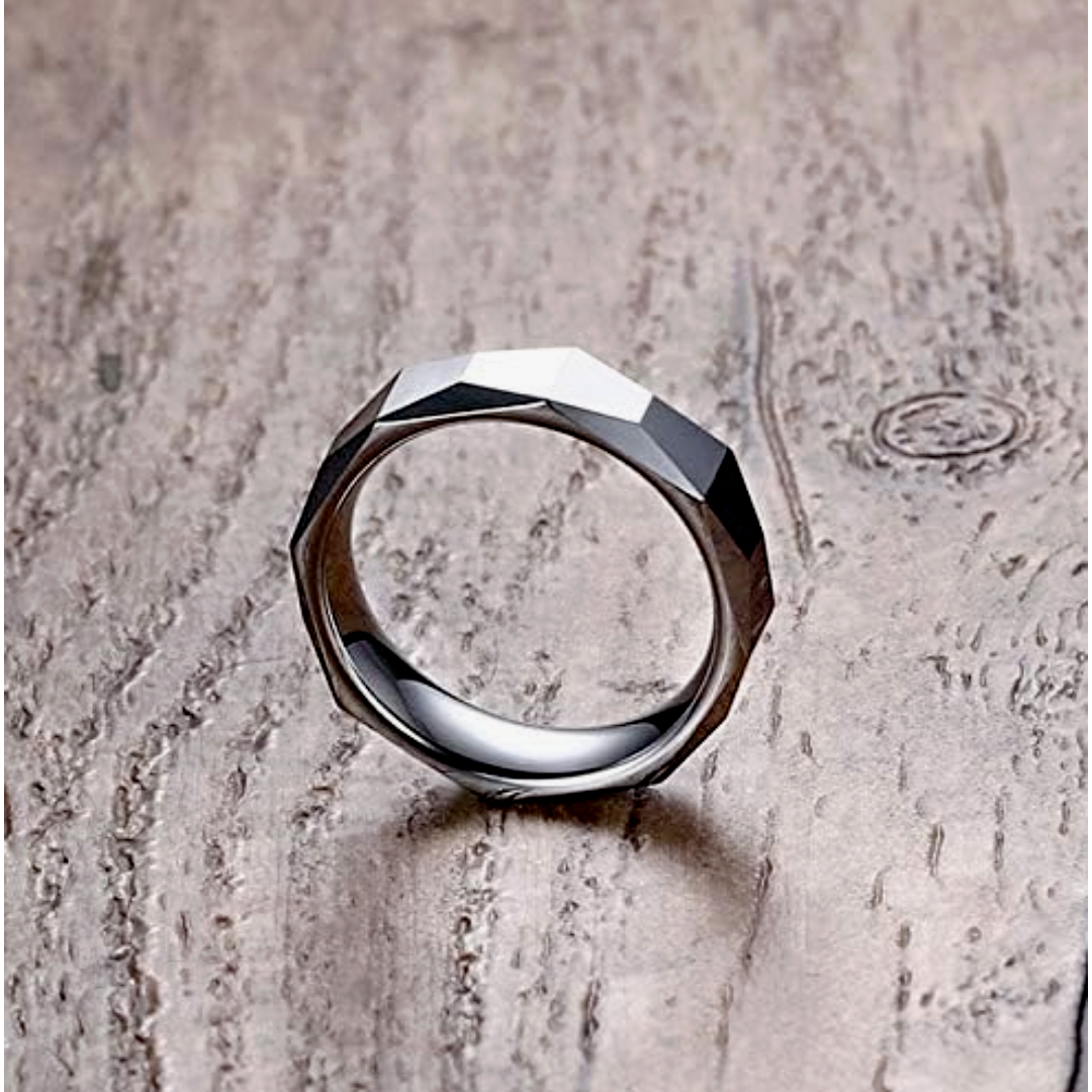 【RN142】リング　アクセサリー 　メンズ 　シルバー　タングステン 　指輪 メンズのアクセサリー(リング(指輪))の商品写真