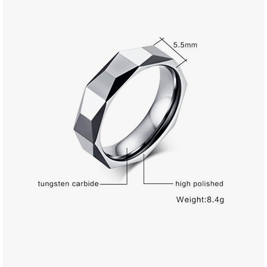 【RN142】リング　アクセサリー 　メンズ 　シルバー　タングステン 　指輪 メンズのアクセサリー(リング(指輪))の商品写真