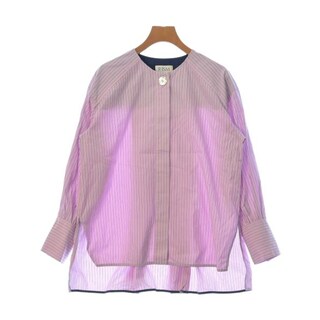 R-ISM リズム カジュアルシャツ 40(M位) ピンクx紫x白(ストライプ) 【古着】【中古】(シャツ/ブラウス(長袖/七分))