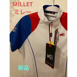 ⭐⭐️MILLET ミレー　ハーフジップTシャツ 半袖　アウトレットレディース　(Tシャツ(半袖/袖なし))