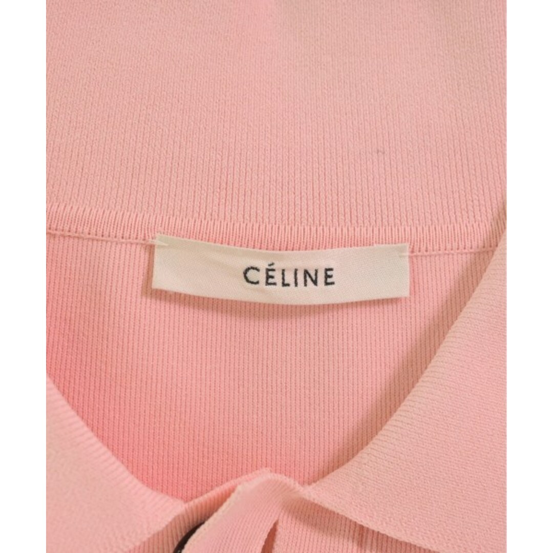 celine(セリーヌ)のCELINE セリーヌ ポロシャツ S ピンク 【古着】【中古】 レディースのトップス(ポロシャツ)の商品写真