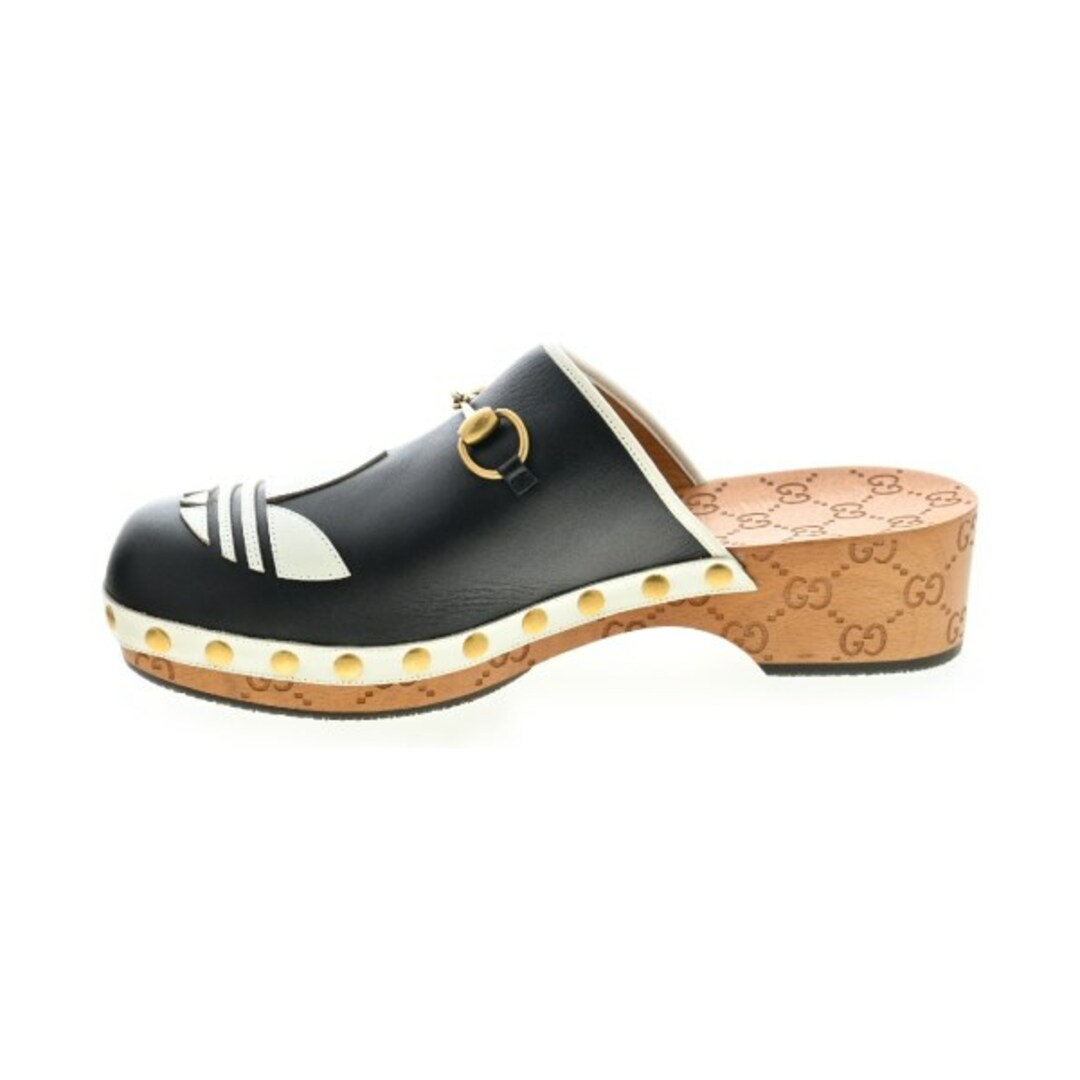 Gucci(グッチ)のGUCCI グッチ サンダル UK10(28.5cm位) 黒x白 【古着】【中古】 メンズの靴/シューズ(サンダル)の商品写真