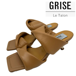 ルタロン(Le Talon)のLE TALON GRISE ルタロン【22.5】ダブルツイストミュールサンダル(サンダル)
