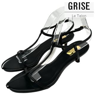 〈極美品〉LE TALON GRISE ルタロン【25】Tストラップサンダル