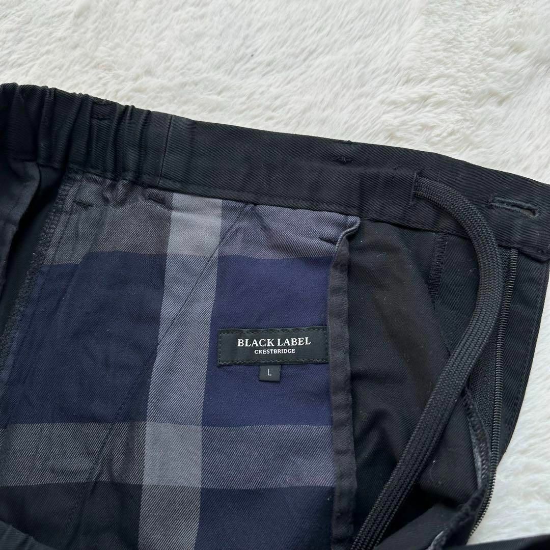 BLACK LABEL CRESTBRIDGE(ブラックレーベルクレストブリッジ)のブラックレーベルクレストブリッジ✨ブラック パンツ ノヴァチェック サイズ79 メンズのパンツ(スラックス)の商品写真