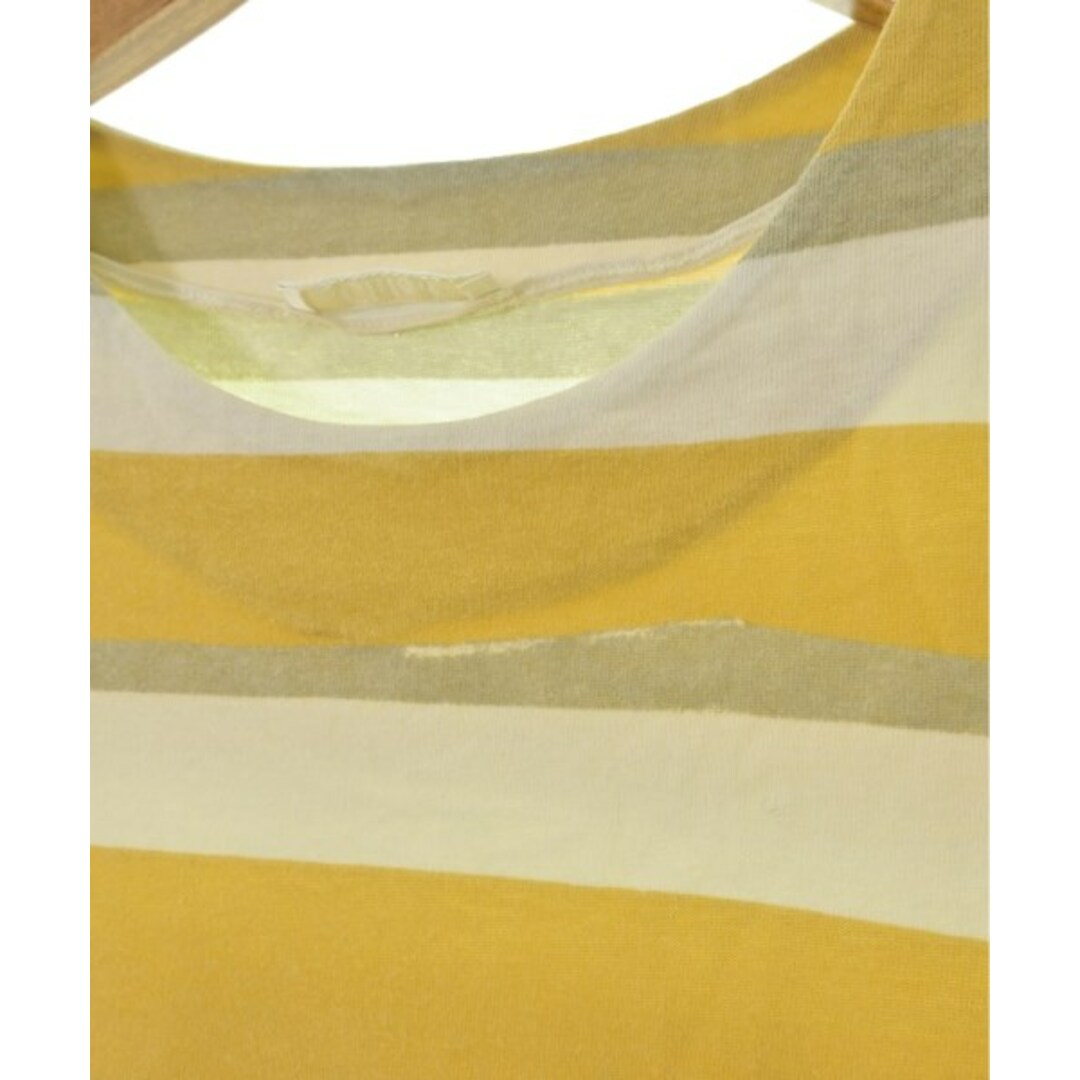 Chloe(クロエ)のChloe クロエ Tシャツ・カットソー XS 黄系x白xグレー(ボーダー) 【古着】【中古】 レディースのトップス(カットソー(半袖/袖なし))の商品写真