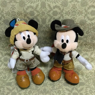 ディズニー(Disney)のDisney🎗41周年ぬいぐるみバッジ／ミッキー＆ミニー(ぬいぐるみ)